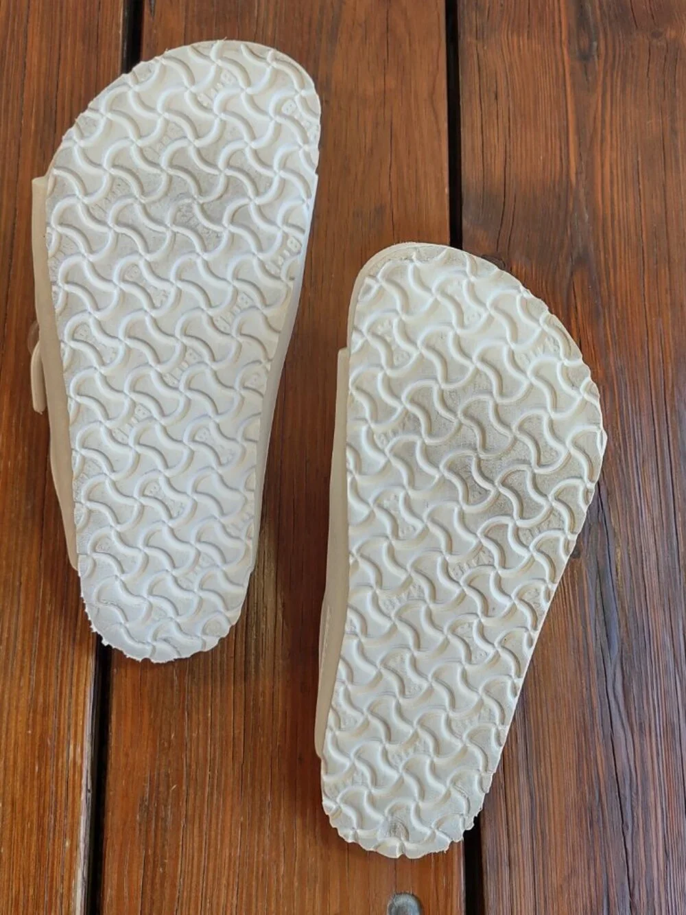 Birkenstock Kid Arizona Flower Sandals EVA Double Strap Eggshell EU 32  US 1-1.5
